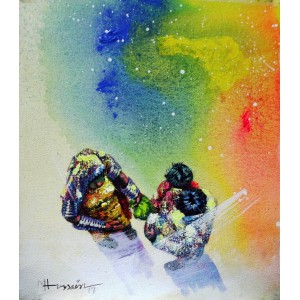 Hussain Chandio, 12 x 14 Inch, Acrylic on Canvas, Figurative Painting-AC-HC-196